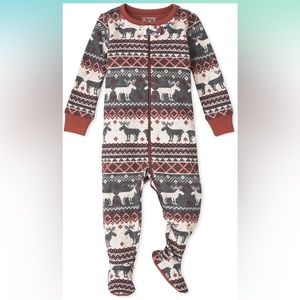 The Children's Place Red and Gray Kids Pajama Set